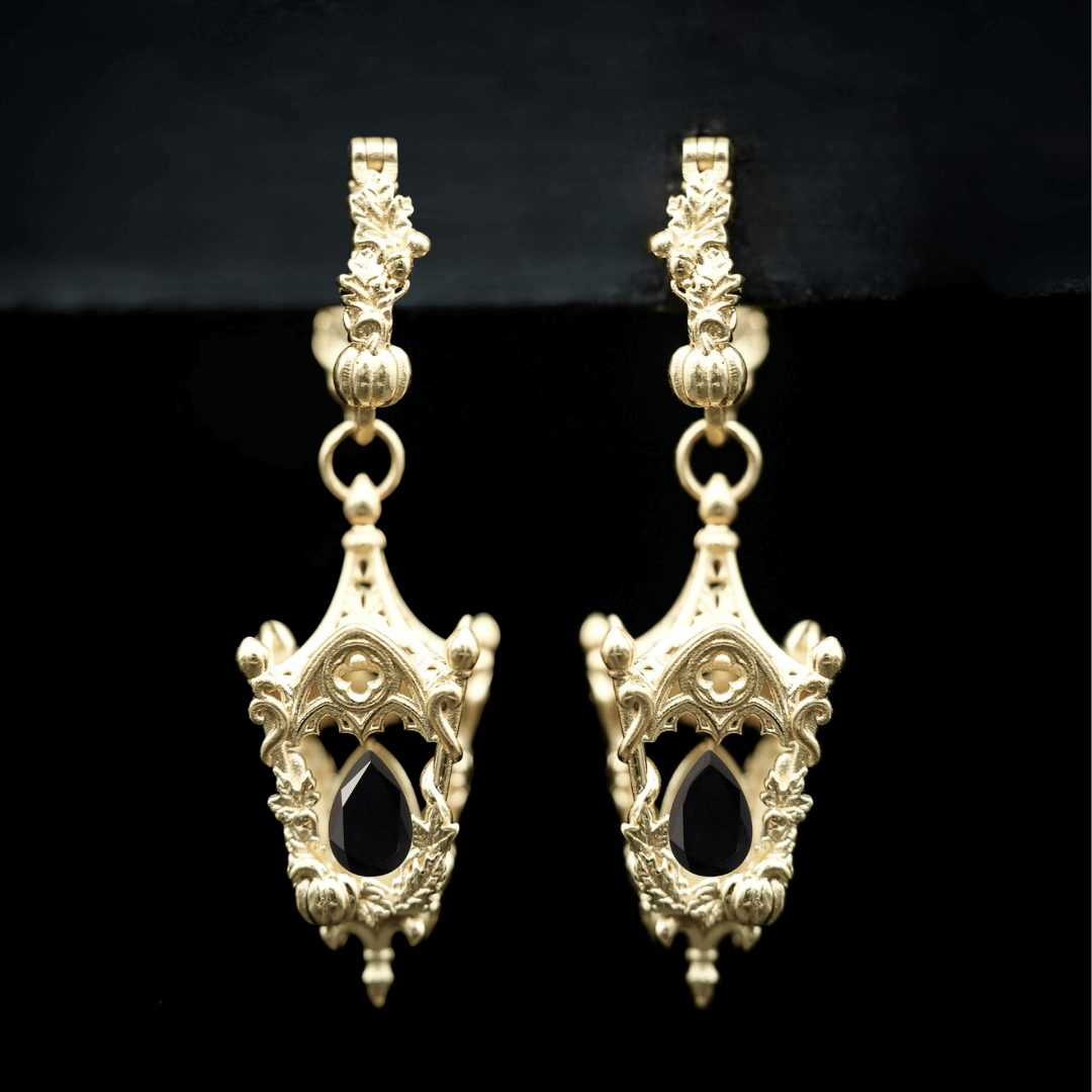 Eternal Lantern Earrings Flame Edition (Fall Hoops)