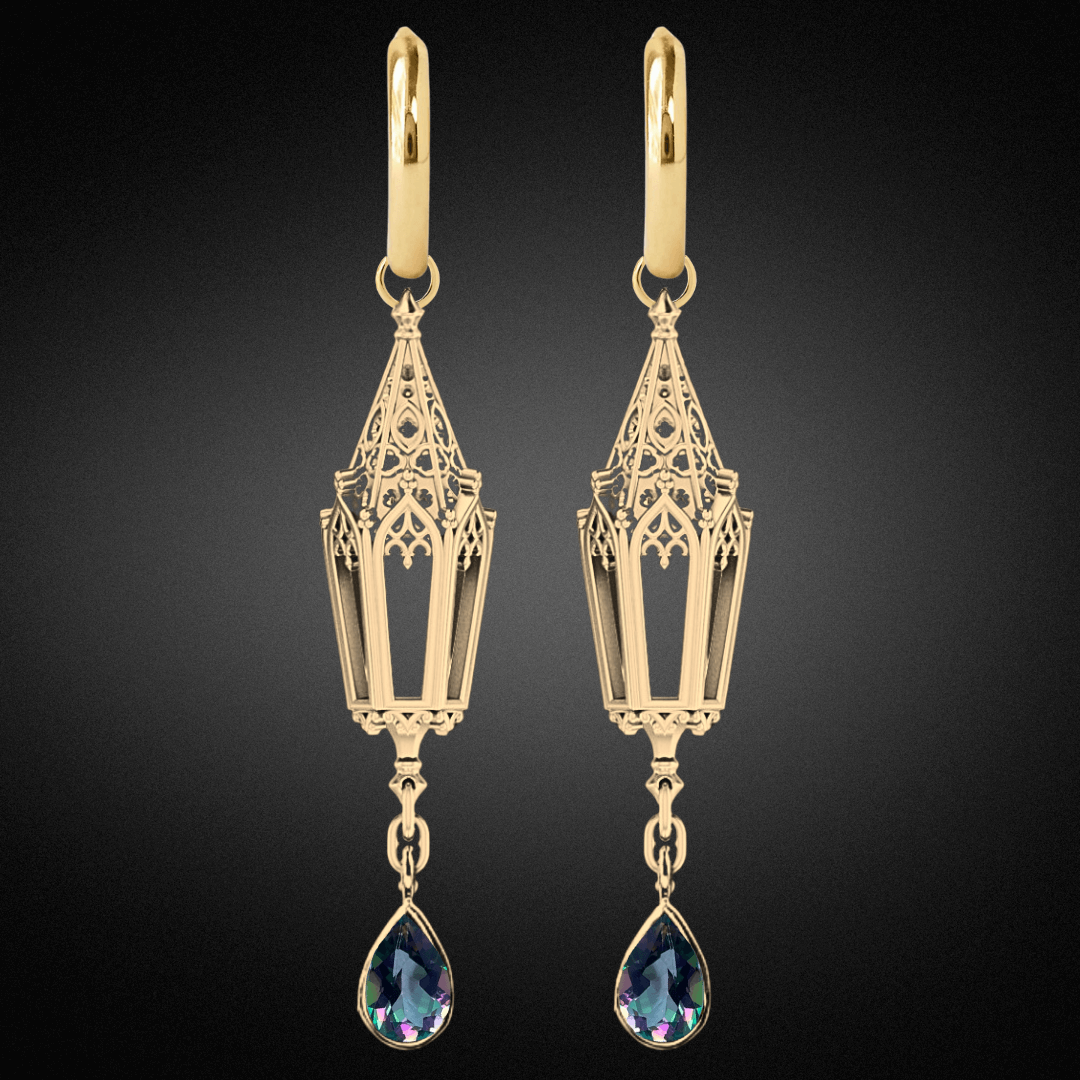 Celtic Lantern Hoop Earrings
