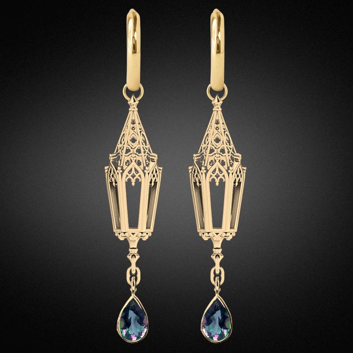 Celtic Lantern Hoop Earrings