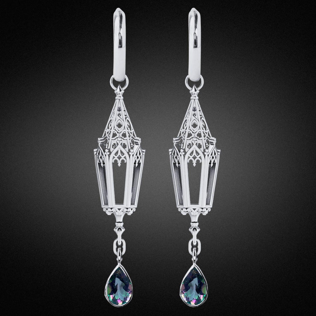 Celtic Lantern Hoop Earrings