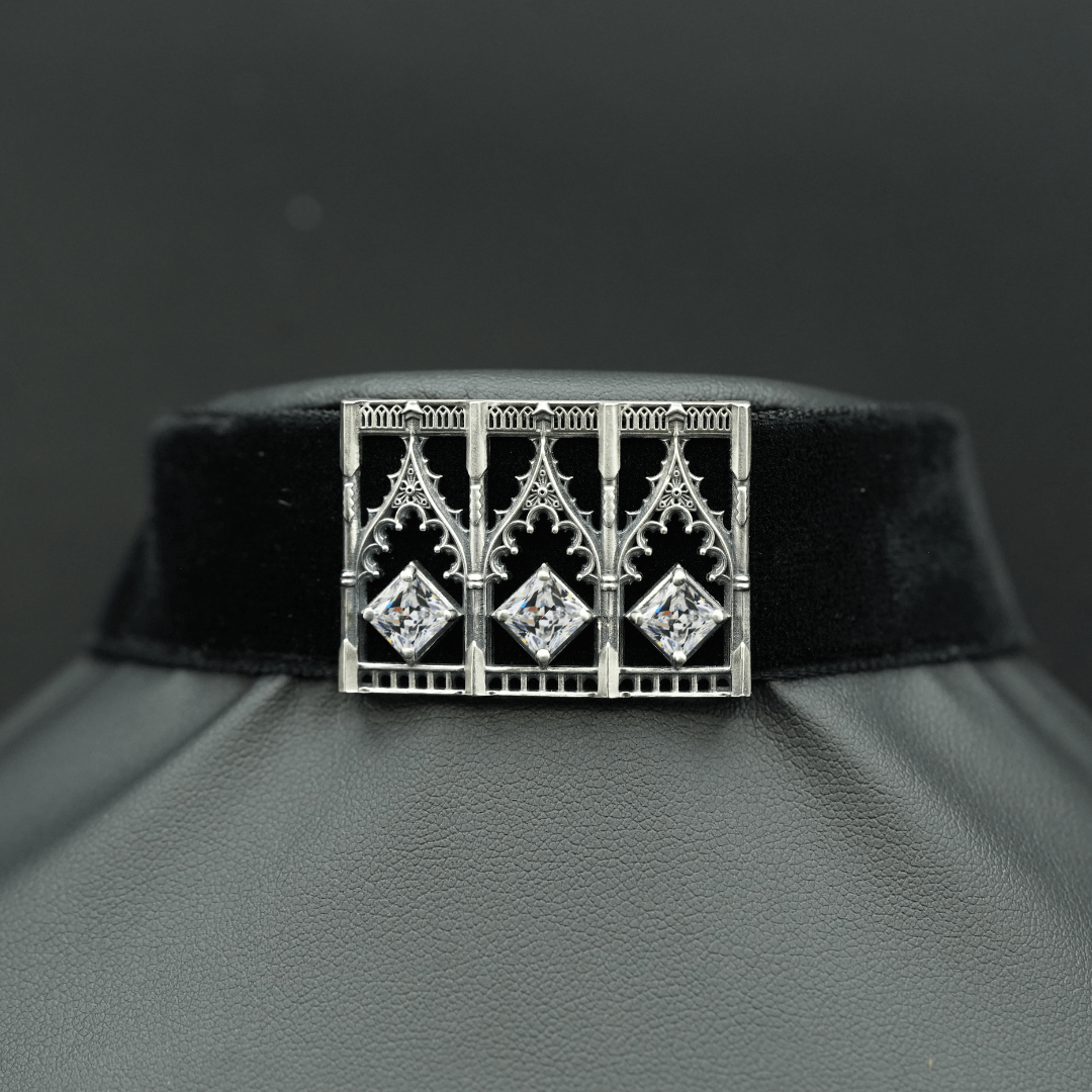 Gothic Arch Choker Necklace