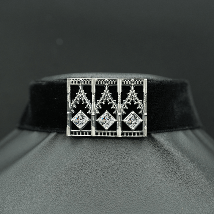 Gothic Arch Choker Necklace