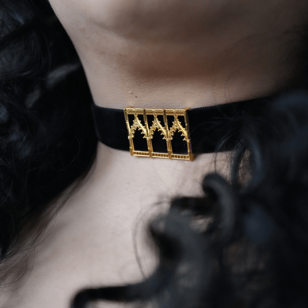 Gothic Arch Choker Necklace