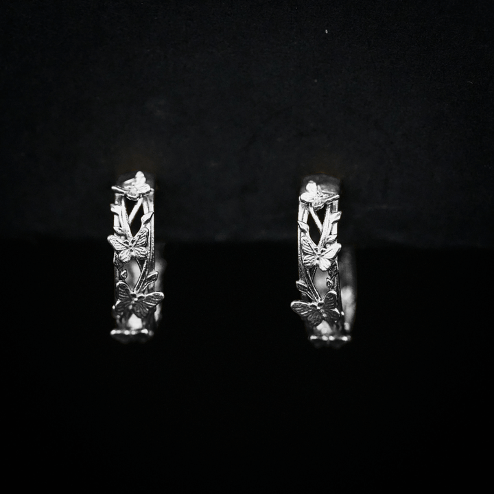 Butterfly Hoop Earrings