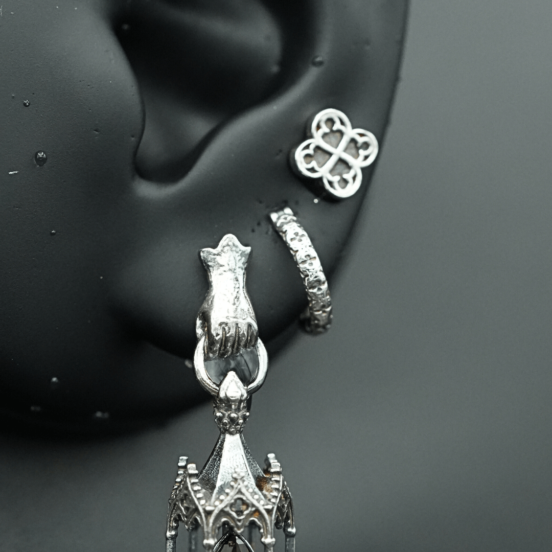 Gothic Hoop Earrings