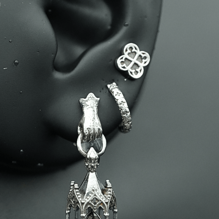 Gothic Hoop Earrings