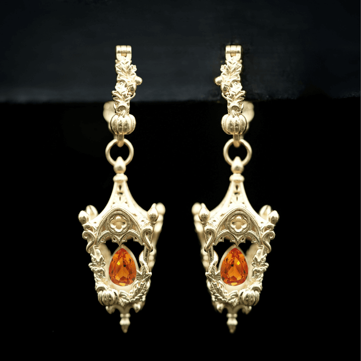 Eternal Lantern Earrings Flame Edition (Fall Hoops)