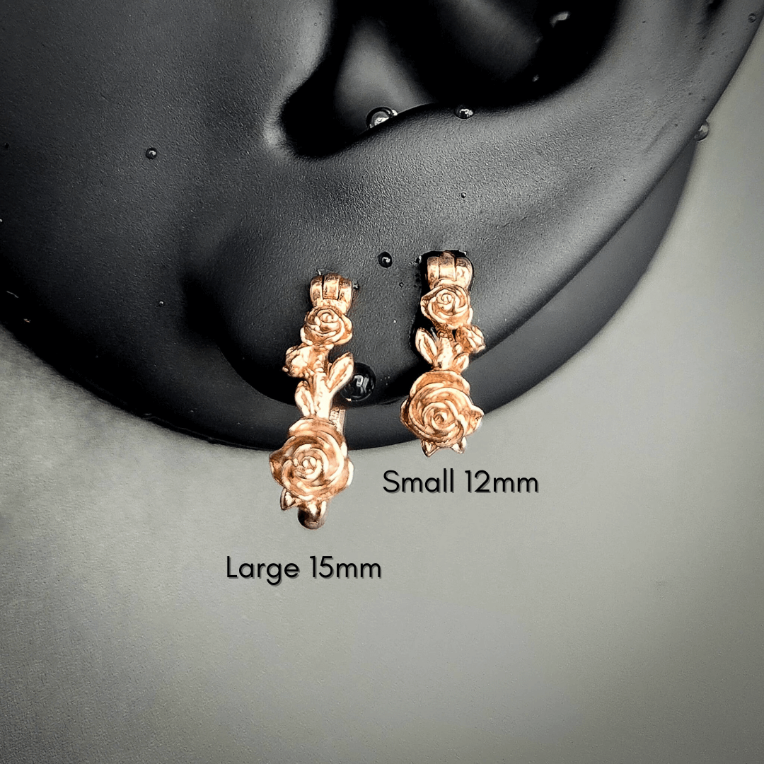 Bonnie's FINAL PAYMENT Rose Hoop Earrings