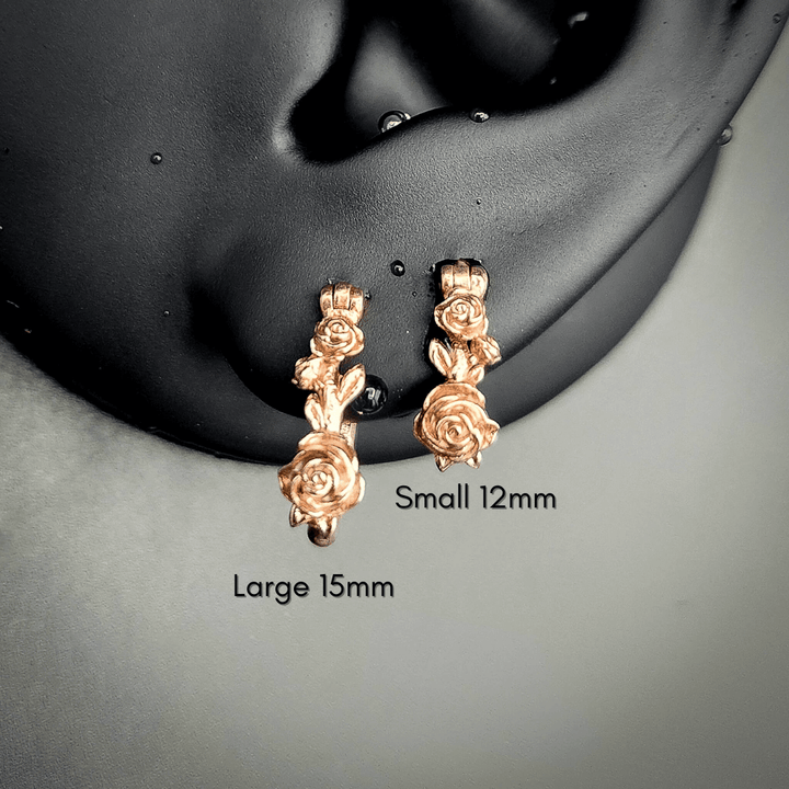 Bonnie's FINAL PAYMENT Rose Hoop Earrings