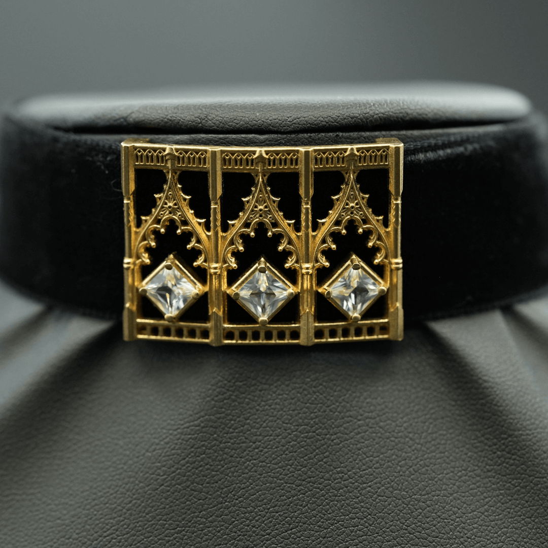 Gothic Arch Choker Necklace