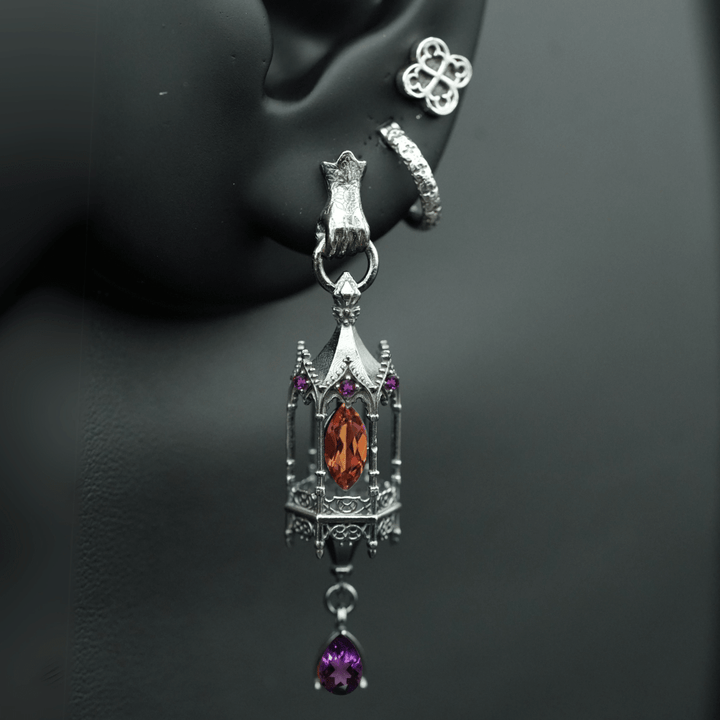 Noble Lantern Earring Stack Opulence – Hand Stud (16 stones)