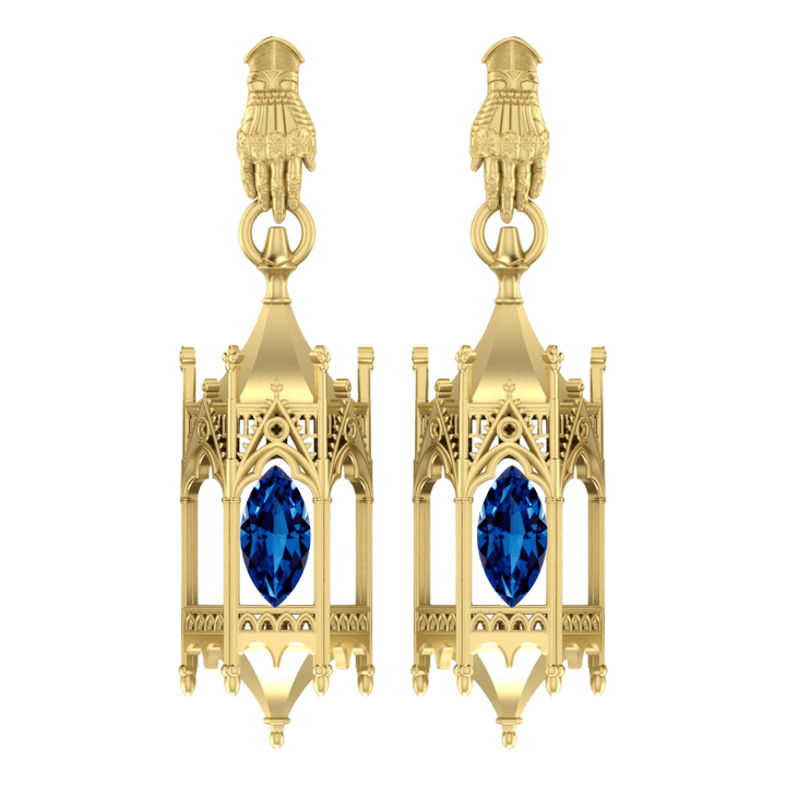 Sabrina's FINAL PAYMENT Knights Lantern Earrings W/ Gauntlet Studs