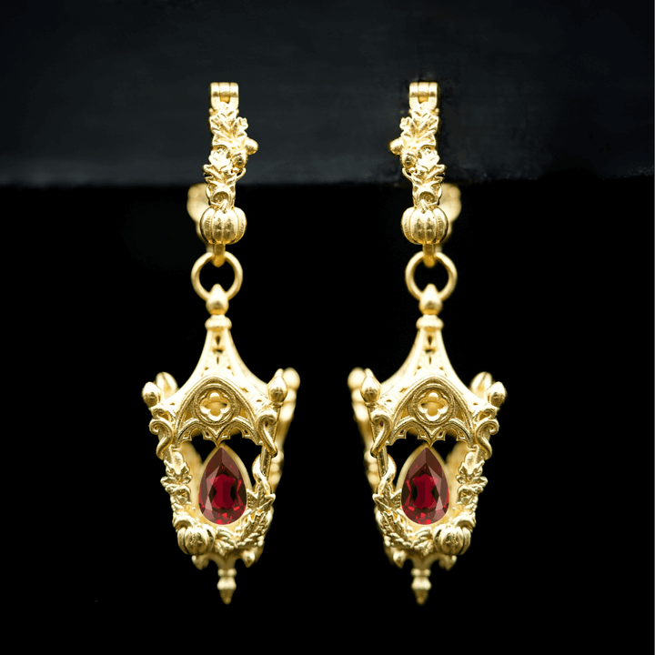 Eternal Lantern Earrings Flame Edition (Fall Hoops)