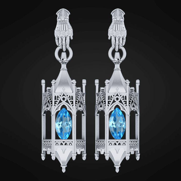 PAYMENT PLAN Knights Lantern Earrings W/ Gauntlet Studs