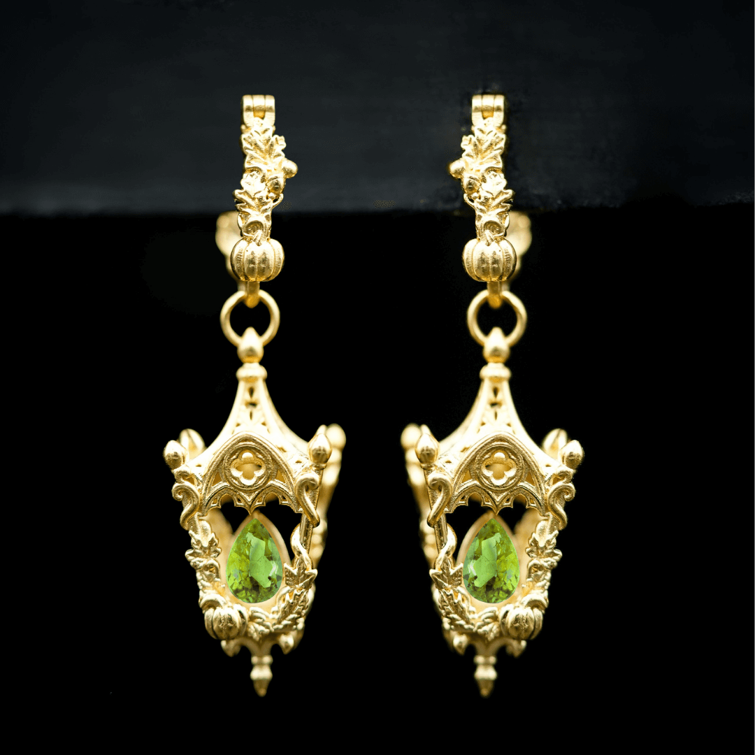 Eternal Lantern Earrings Flame Edition (Fall Hoops)