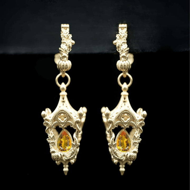 Eternal Lantern Earrings Flame Edition (Fall Hoops)