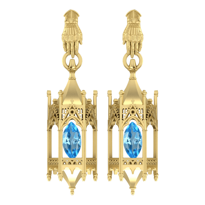 PAYMENT PLAN Knights Lantern Earrings W/ Gauntlet Studs