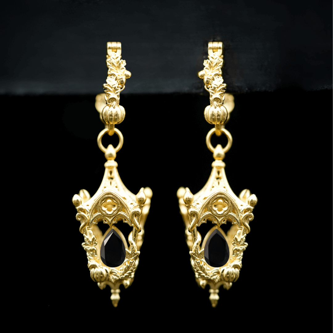 Eternal Lantern Earrings Flame Edition (Fall Hoops)