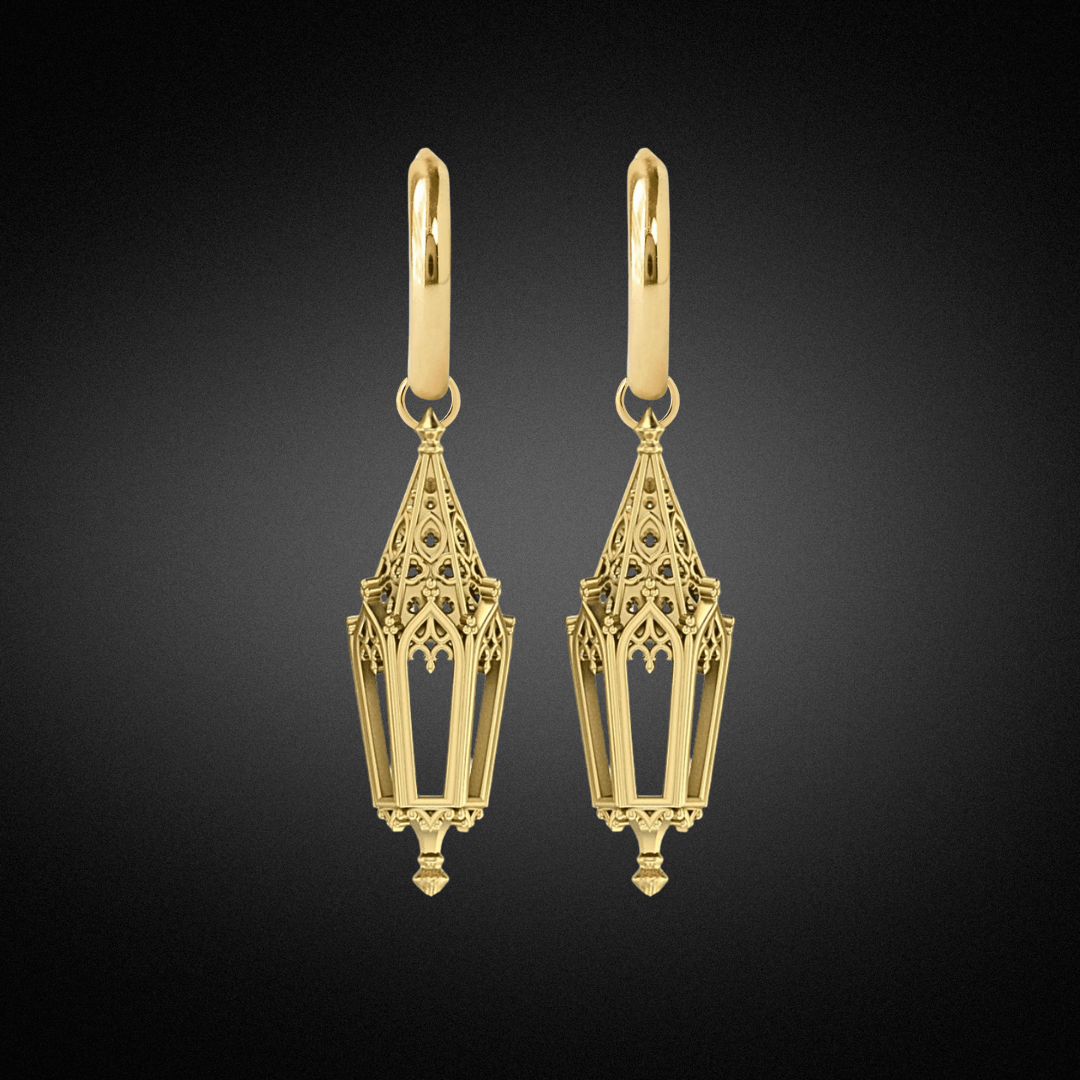 Celtic Lantern Hoop Earrings