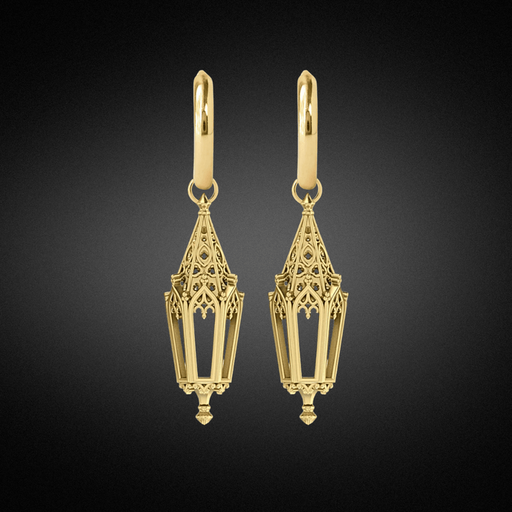 Celtic Lantern Hoop Earrings