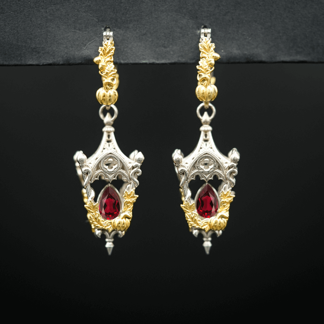 Eternal Lantern Earrings Flame Edition (Fall Hoops)
