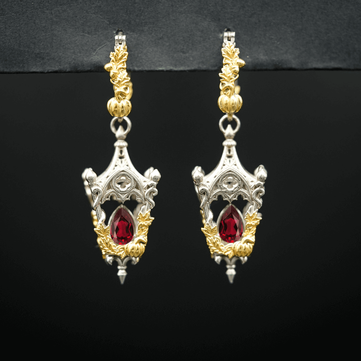 Eternal Lantern Earrings Flame Edition (Fall Hoops)