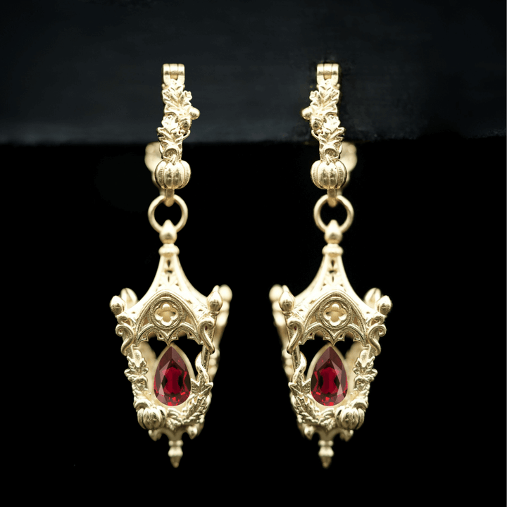 Eternal Lantern Earrings Flame Edition (Fall Hoops)