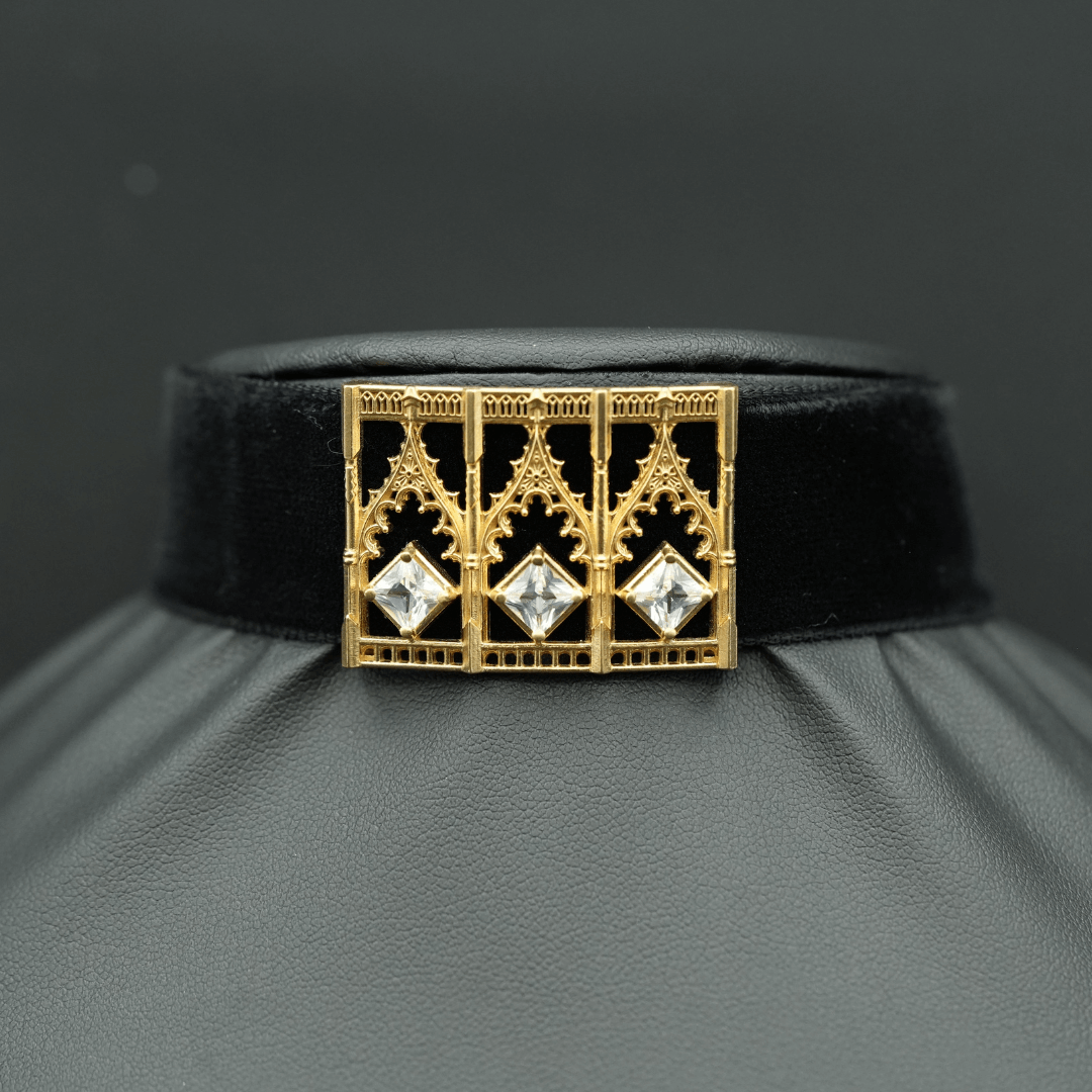 Gothic Arch Choker Necklace