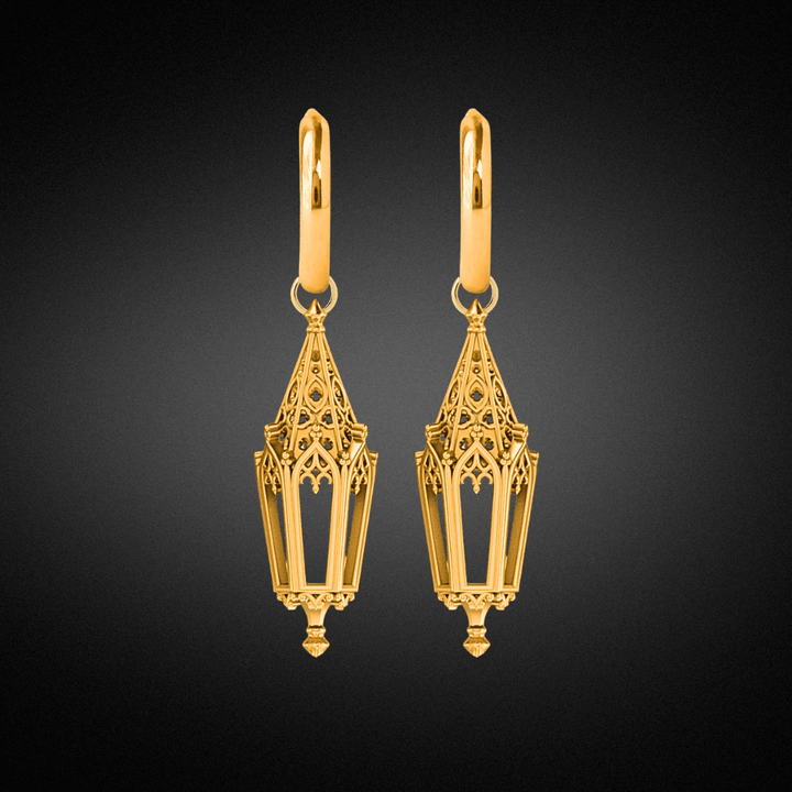 Celtic Lantern Hoop Earrings