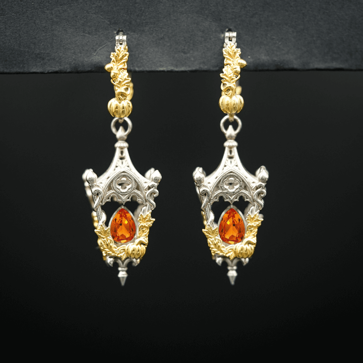 Eternal Lantern Earrings Flame Edition (Fall Hoops)
