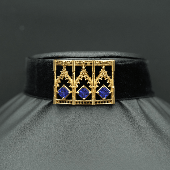 Gothic Arch Choker Necklace
