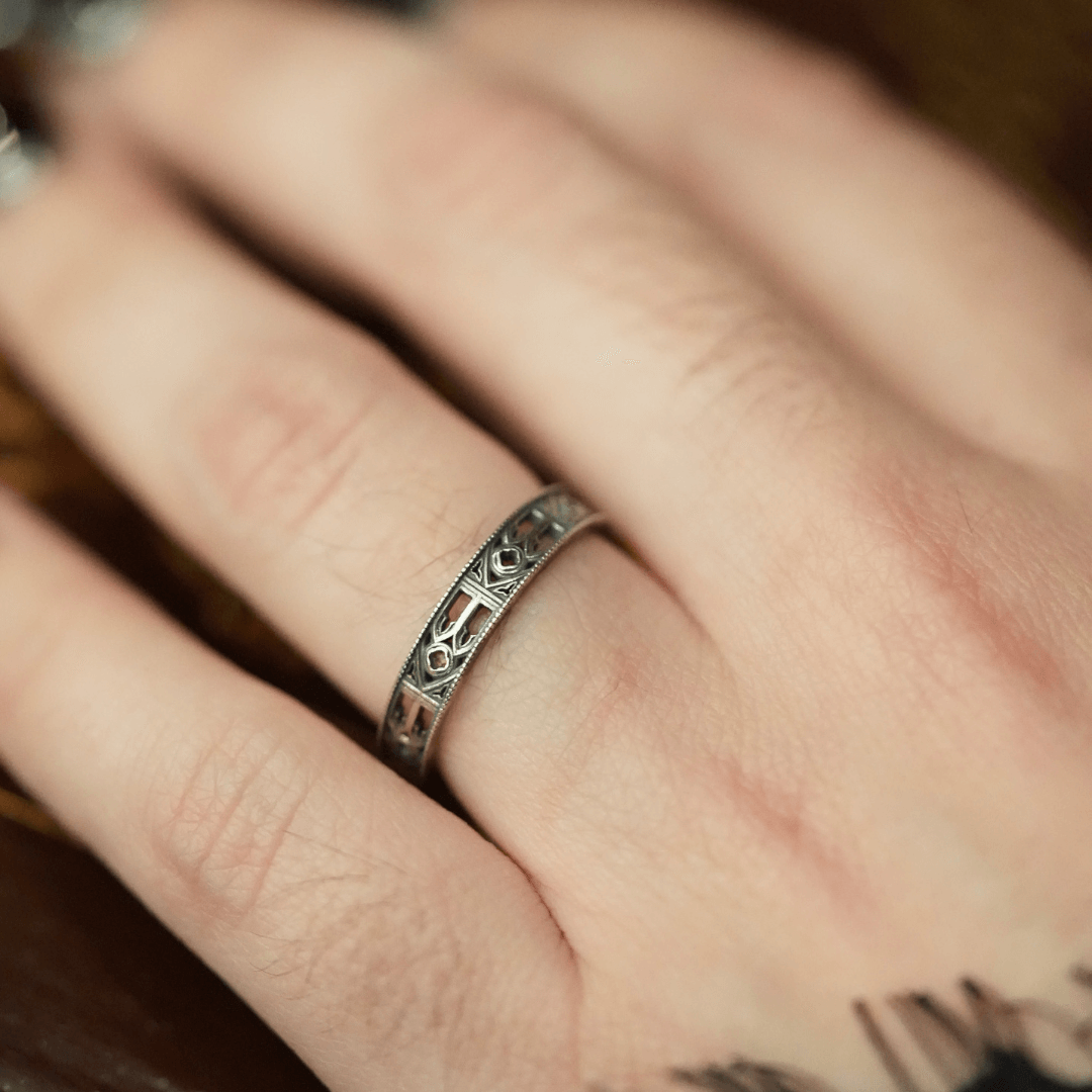 Cathedral Band Ring