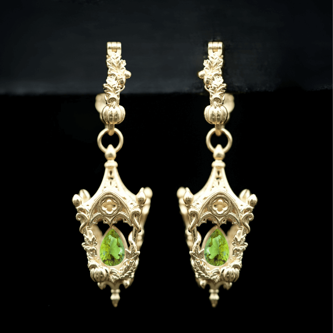 Eternal Lantern Earrings Flame Edition (Fall Hoops)