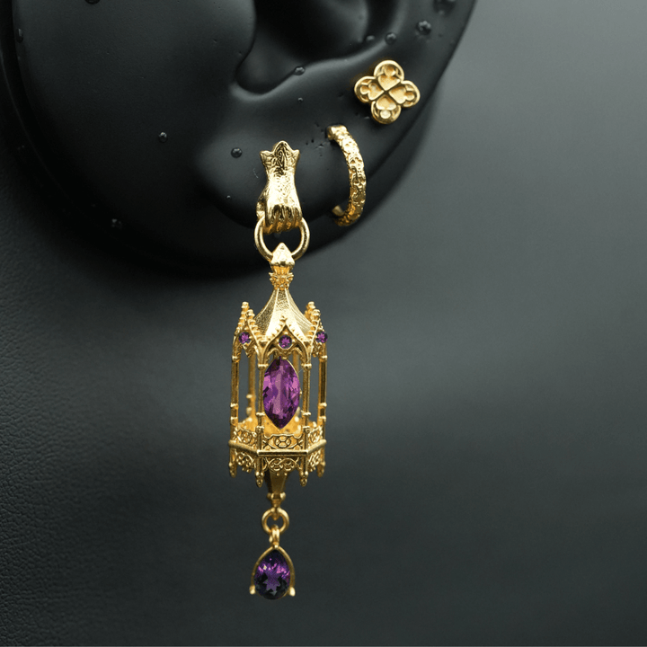 Noble Lantern Earring Stack Opulence – Hand Stud (16 stones)