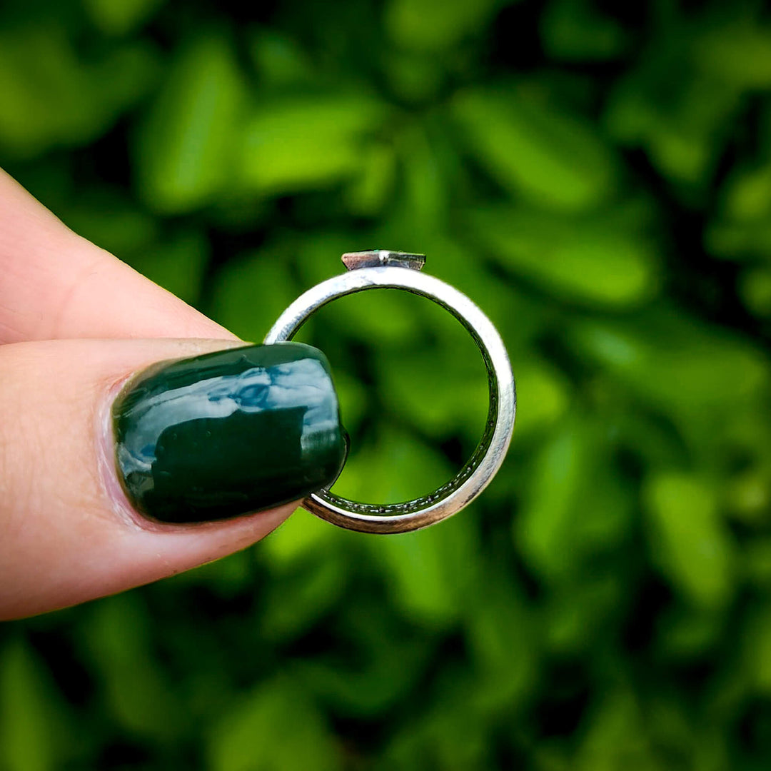 Alexandrite Gothic Band Ring