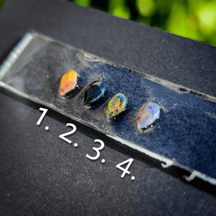 Limited Edition Silver Black Opal Bat Ring