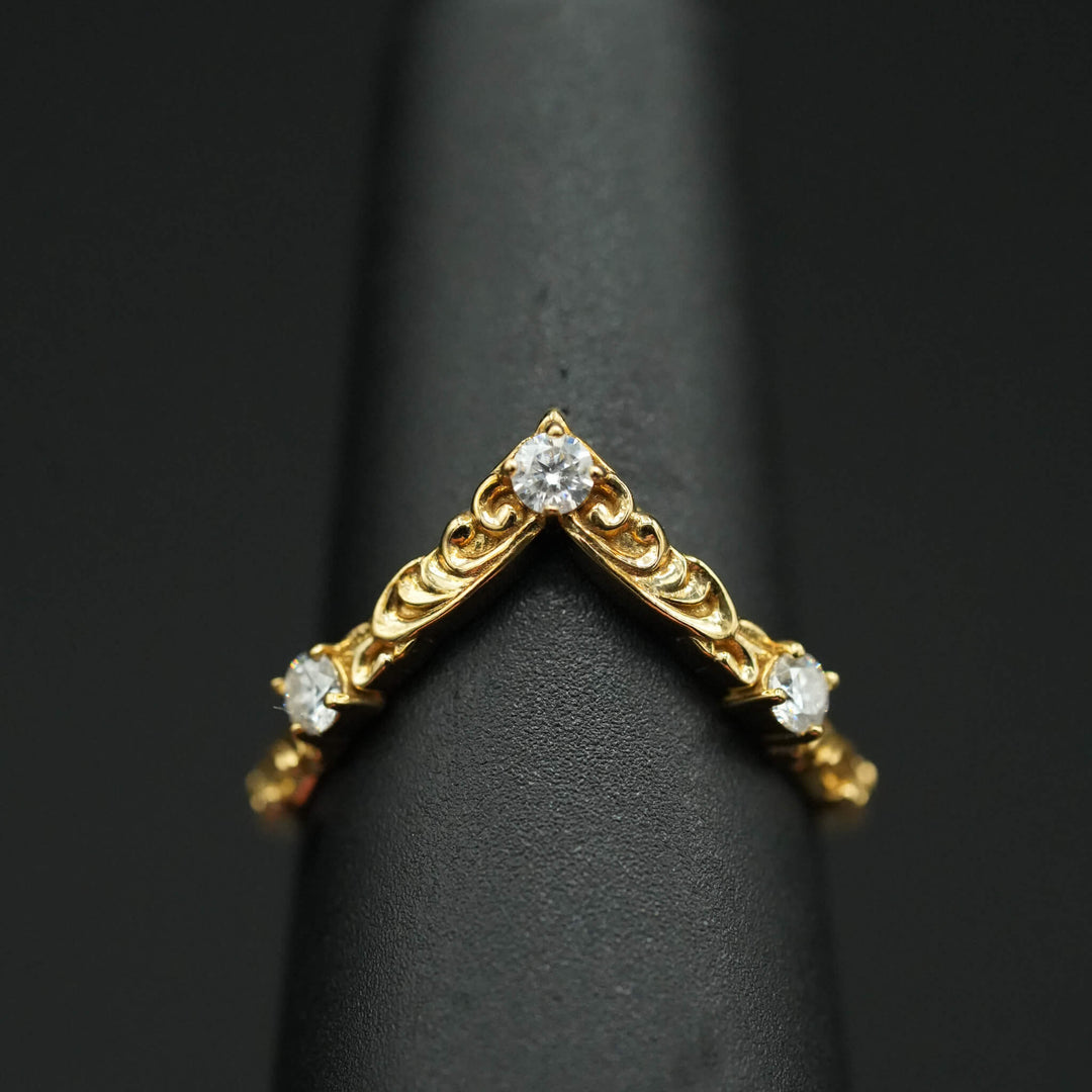 PAYMENT PLAN Moissanite Rococo Wedding Band
