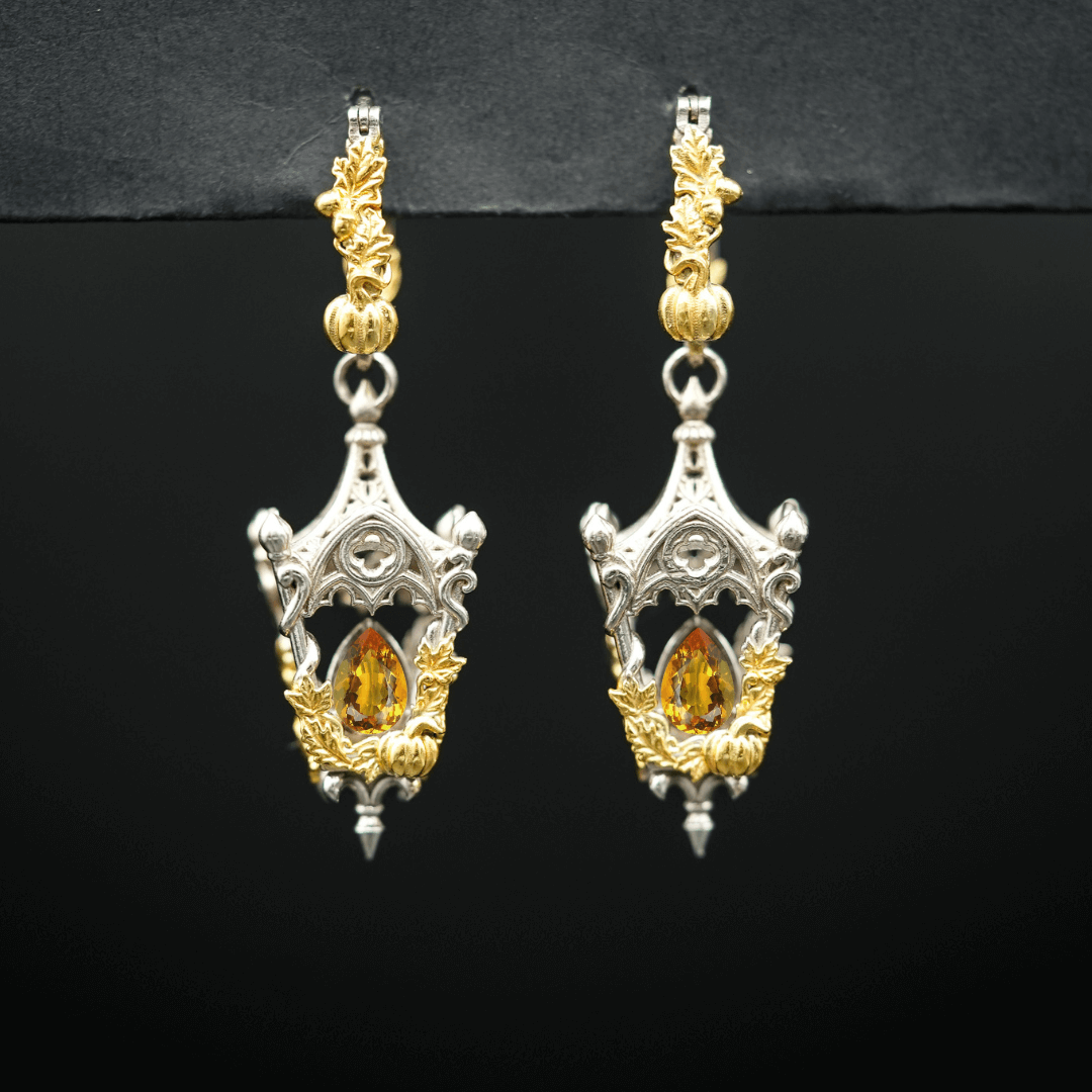 Eternal Lantern Earrings Flame Edition (Fall Hoops)
