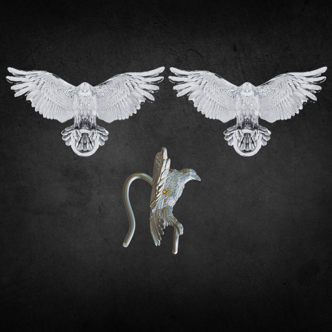 Elyssas Custom Raven Lantern Earrings