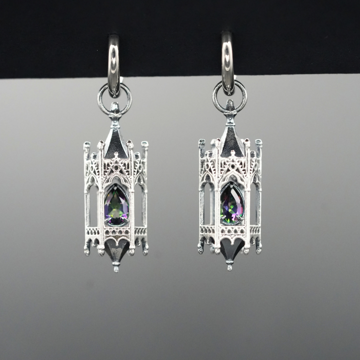 Alice's FINAL PAYMENT Knights Lantern Hoop Earrings