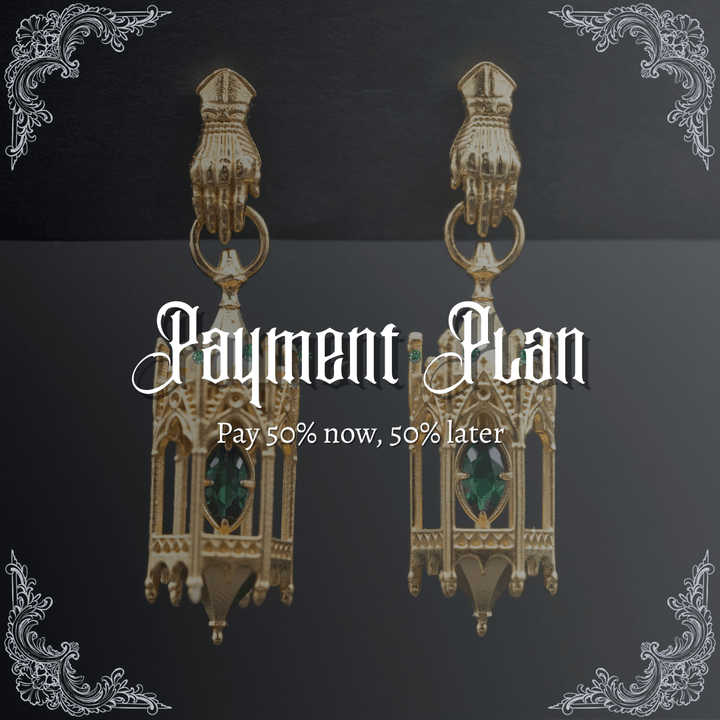 Sabrina's FINAL PAYMENT Knights Lantern Earrings W/ Gauntlet Studs