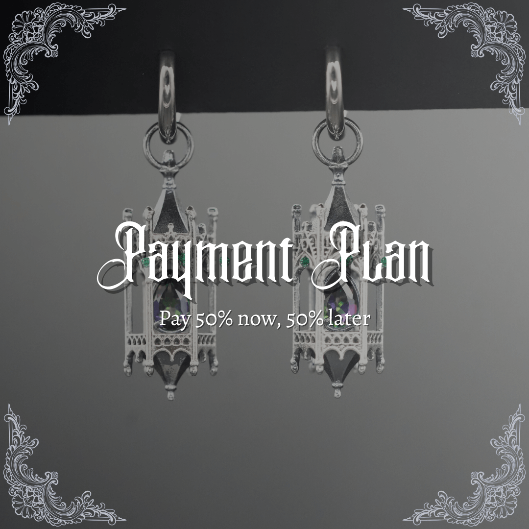 Alice's FINAL PAYMENT Knights Lantern Hoop Earrings