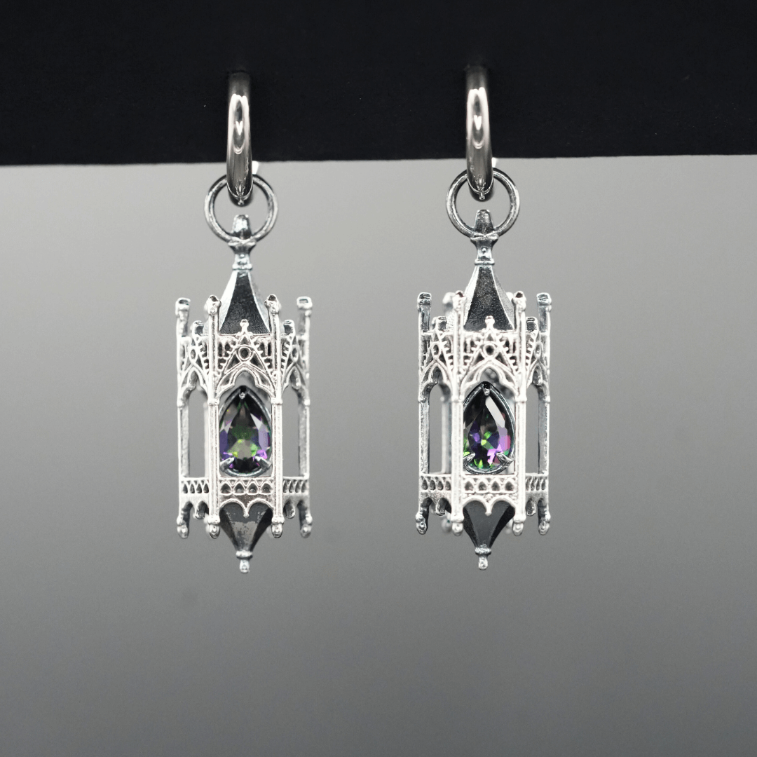 Custom Knights Lantern Earrings for Miryam