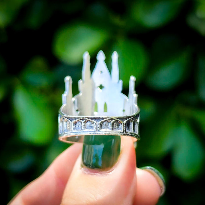 Silver Gothic Cathedral Ring