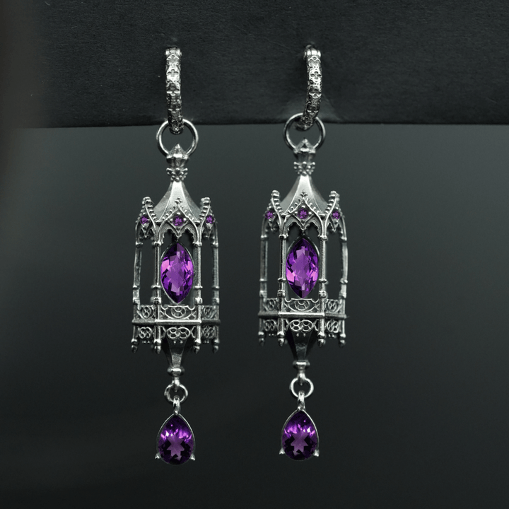 PAYMENT PLAN Noble Lantern Opulence – Gothic Hoop (16 stones)