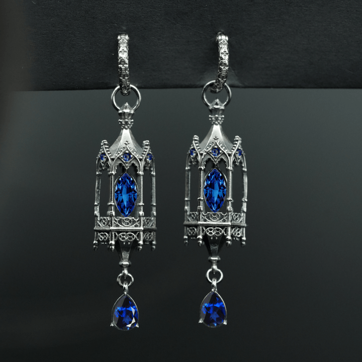 PAYMENT PLAN Noble Lantern Opulence – Gothic Hoop (16 stones)