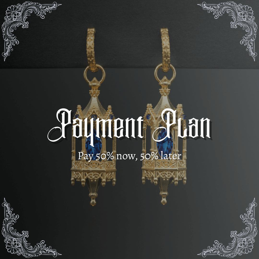 PAYMENT PLAN Noble Lantern Classic – Gothic Hoop (14 stones)