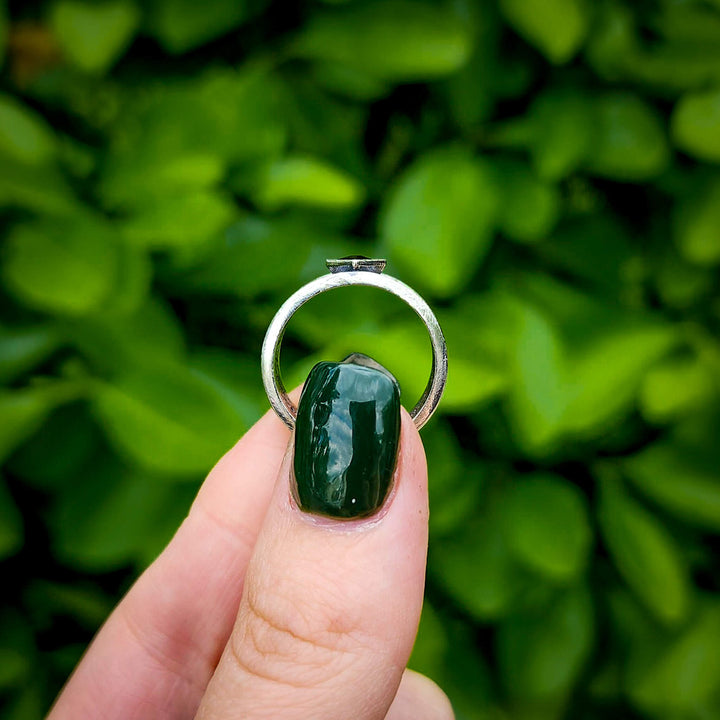 Onyx Gothic Band Ring