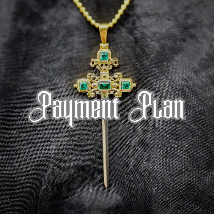 PAYMENT PLAN Large Royal Sword Necklace
