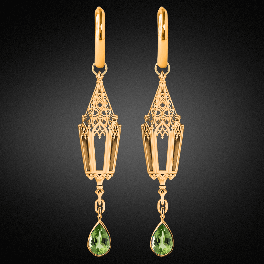 Celtic Lantern Hoop Earrings